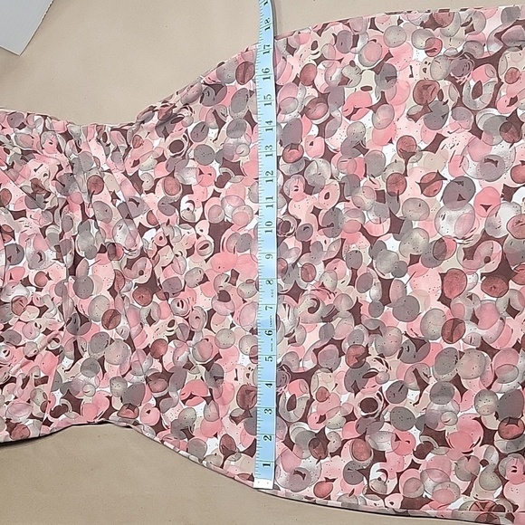 Connected apparel wine, mauve taupe dress size 6.  Faux wrap, sleeveless - Picture 9 of 12